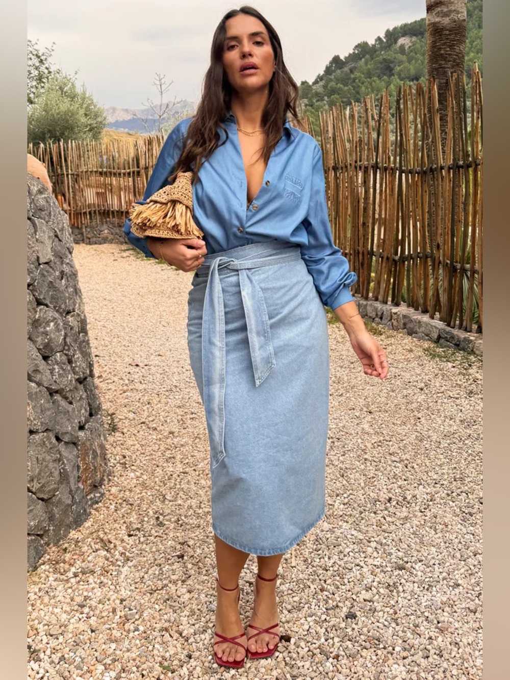 NWT Never Fully Dressed JASPRE SKIRT: DENIM